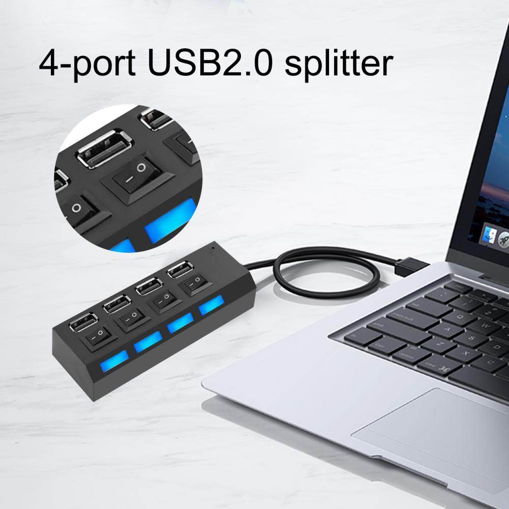 USB HUB 3.0 HUB USB Splitter Multi USB 3.0 2.0 HUB USB3 4 Port Multiport Hab PC Accessories with Power Adapter for Computer