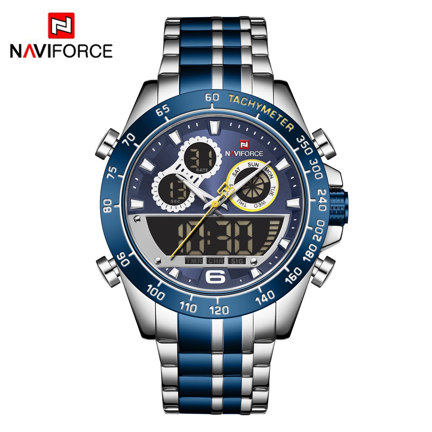 NAVIFORCE Top Brand Luxury Mens Quartz Gold Watches Men Sport Waterproof Man Wristwatch Chronograph Male Clock Relogio Masculino