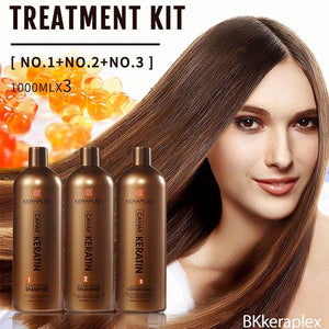 Brazilian Blow Dry Hair Treatment Keratin Hair Salon Blowout Therapy Straighten Good For Thin Hair Complex Shampoo Conditioner