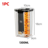 700/1300/1800ML Food Storage Container Plastic Kitchen Refrigerator Noodle Box Multigrain Storage Tank Transparent Sealed Cans