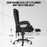 Computer Office Chair Gaming Adjustable Desk Chair Home Leather Executive Swivel Gamer Chair Lifting Rotatable Armchair Footrest