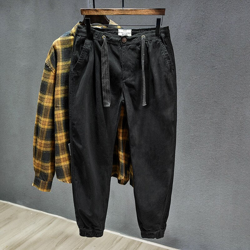 2021 Spring and Autumn New Cargo Pants Men Camouflage Drawstring Men Hip Hop Streetwear Men's Trousers Casual Pants Joggers