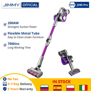 NEW JIMMY JV85 Pro Cordless Handheld Flexible Vacuum Cleaner 200AW Powerful Suction 70 Mins Run Time LED Display Dust Cleaner