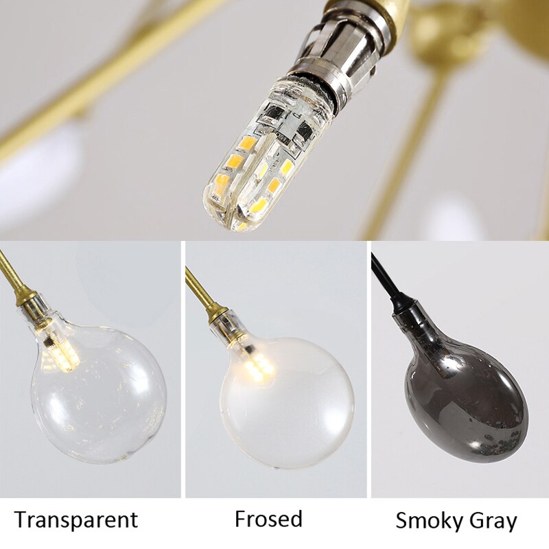 LED Modern Firefly Chandelier Lighting Pendant Lusture Chandeliers For Living Room Bedroom Kitchen Nordic Design Fixture Lights