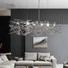 Nordic modern restaurant led chandeliers novelty luxury art bar decoration lighting minimalist living room bar hanging lights