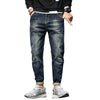 Mens Jeans Harem Pants Fashion Pockets Desinger Loose fit Baggy Moto Jeans Men Stretch Retro Streetwear Relaxed Tapered Jeans 42