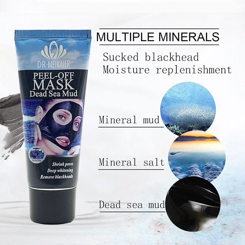 Dead Sea Mud Blackhead Remove Facial Masks Deep Cleansing Purifying Peel Off Black Nud Facail Face Masks