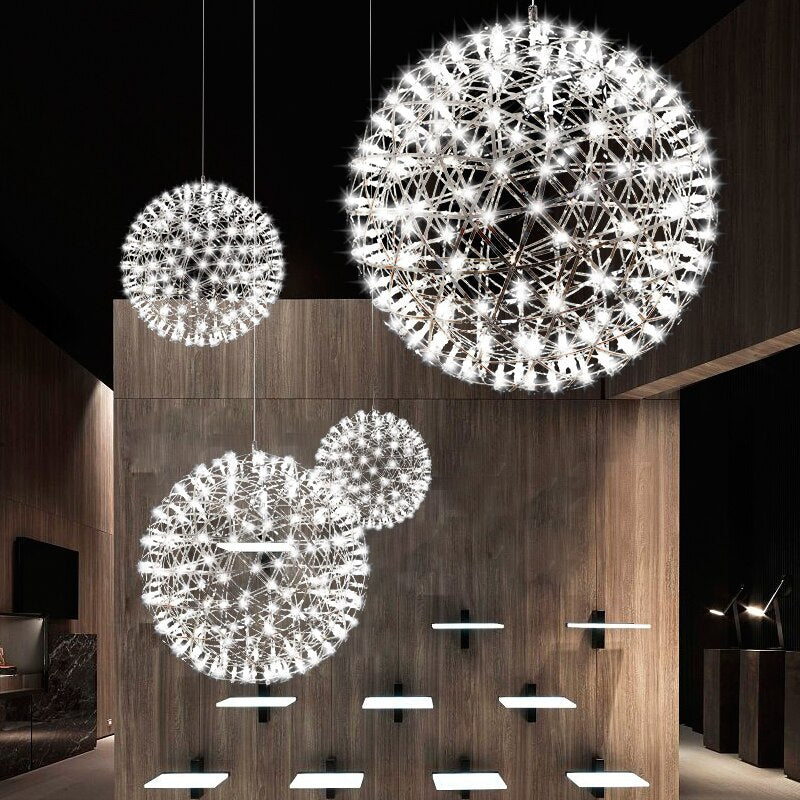 Dandelion Led Chandelier, Used for Dining Room Bedroom Design, Decorative Lighting, Adjustable Length Living Room Decoration