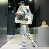 2021 Men's Hip Hop Tracksuit Mens Clothing 2 Pieces Sets Man Streetwear Jacets And Harem Pants ABZ551