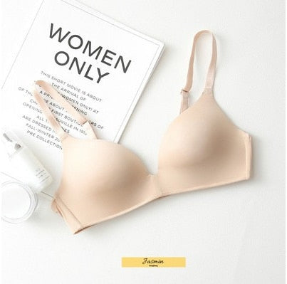 Seamless Bras for Women Push Up Bra No Wire Brassiere A B Cup Underwear Sexy Bra Three Quarters 3/4 Cup Lingerie Thin Soft Sexy