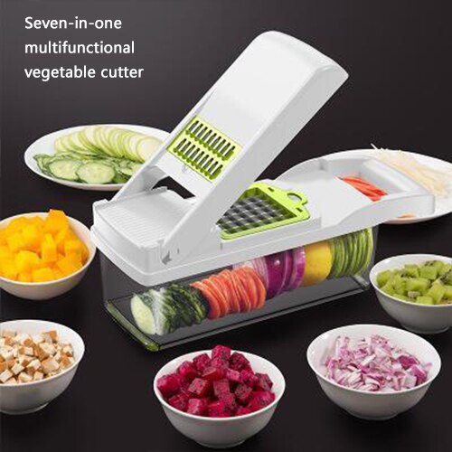 Vegetable Slicer Chopper Multifunctional Fruit Potato Carrot Peeler Grater Cutter Shredded Tool Kitchen Accessories 7 In 1 Set