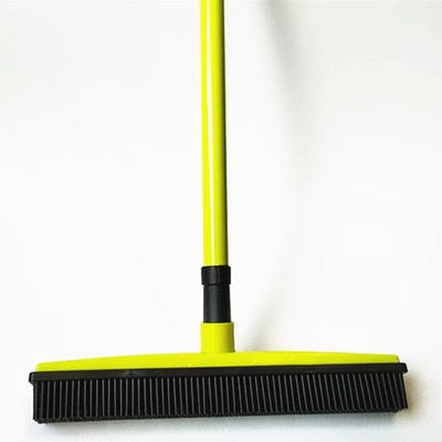 Multifunctional telescopic broom magic rubber besom cleaner pet hair removal brush home floor dust mop & carpet sweeper