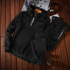 Sets Tracksuit Men Autumn Winter Hooded Sweatshirt Drawstring Outfit Sportswear 2021 Male Suit Pullover Two Piece Set Casual