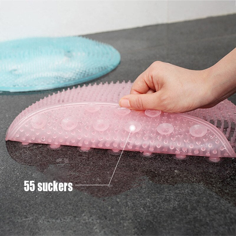 Silicone Massage Brush Bath Mat Foot Bath Massage Brushes Bathroom Accessories Cleaning Tools Household Items