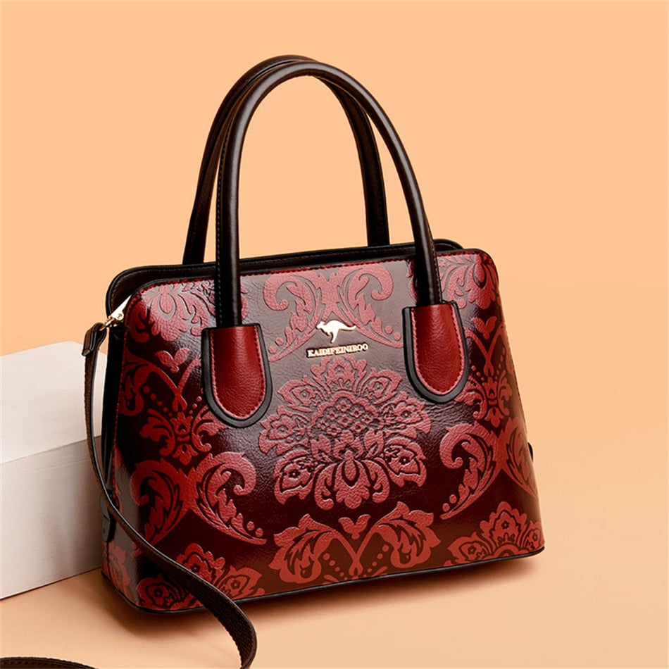 2021 Flower Pattern Luxury Designer Handbags Purses Ladies Shoulder Crossbody Messenger Bag Women Large Capacity Tote Sac A Main