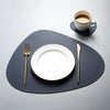 Tableware Pad Placemat PU Leather Table Mat Heat Insulation Non-Slip Placemats Bowl Coaster Kitchen