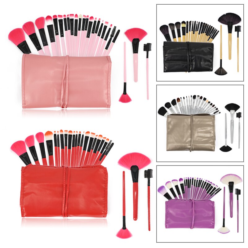 24PCS Professional Make-Up Brushes Set For Eyebrows Foundation Powder Brush Eyeshadow Eyelash Brushes Cosmetics for Face