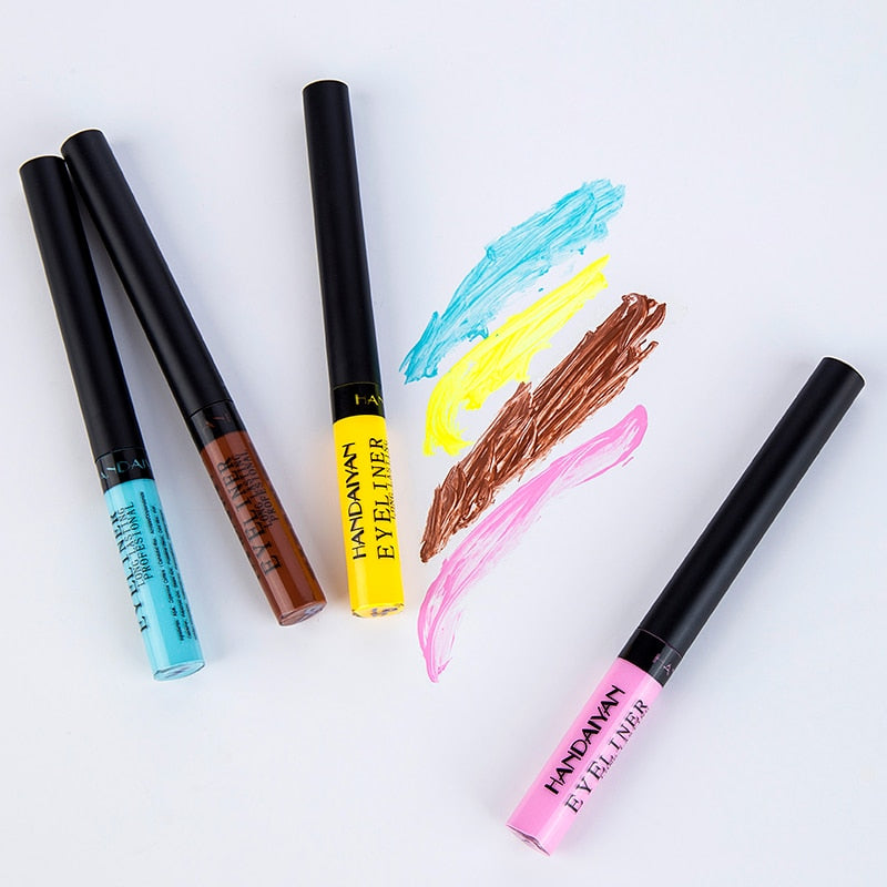 Metallic Shiny Smoky Eyeliner Party Waterproof Liquid Eyeshadow Eye-catching Long-lasting Makeup Eyes Beauty Cosmetic TSLM