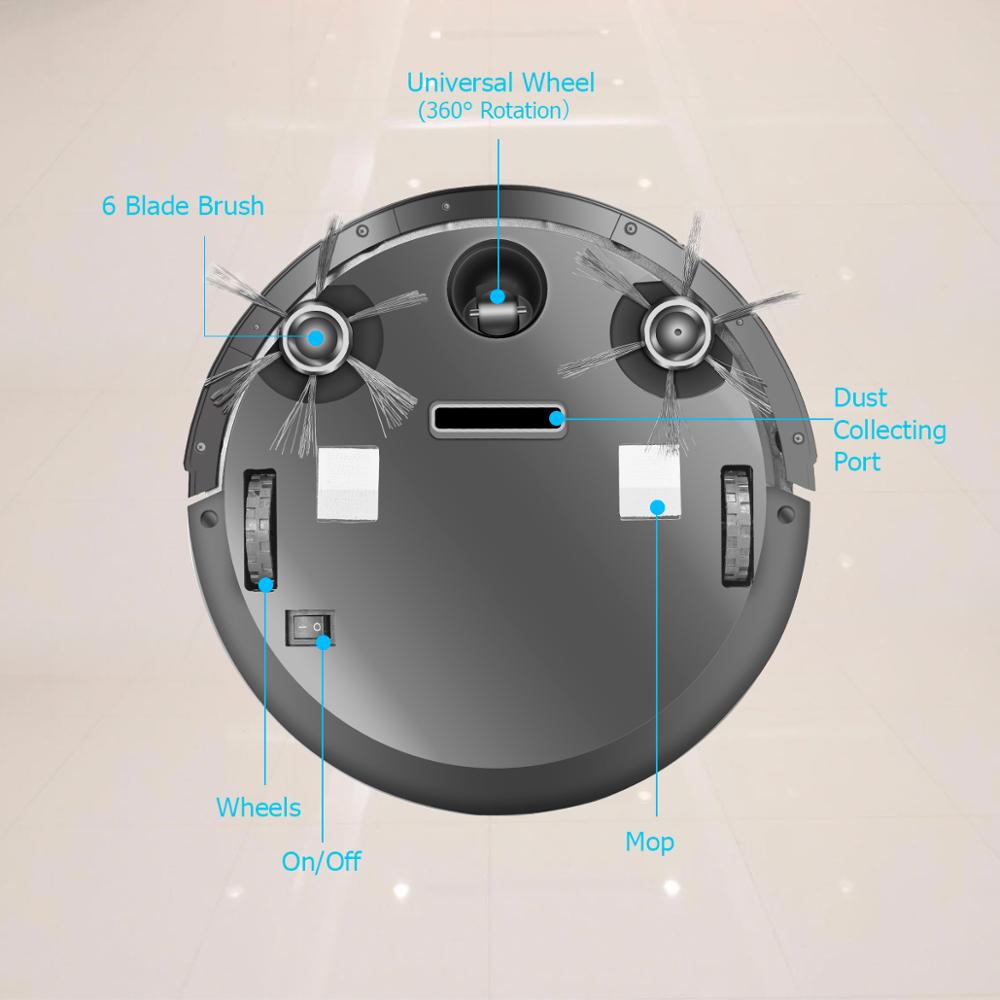 Smart Robot Vacuum Cleaner 2000Pa App Remote Control Vacuum Cleaners Home Multifunctional Wireless Sweeping Robot Cleaner New