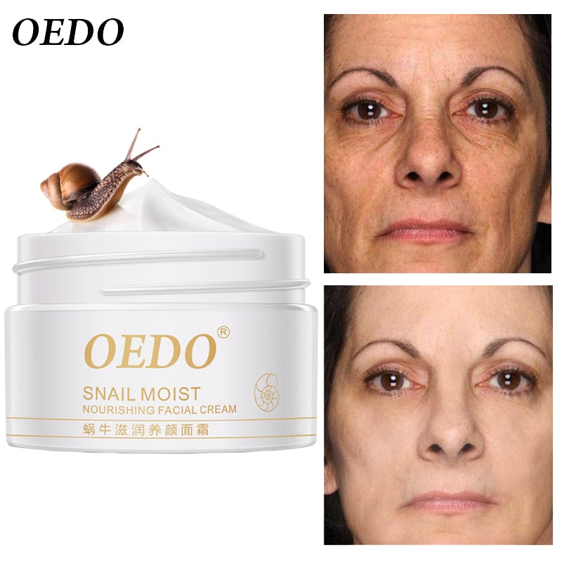 Snail Face Cream Collagen Anti-Wrinkle Whitening Facial Cream Hyaluronic Acid Moisturizing Anti-aging Nourishing Serum Skin Care