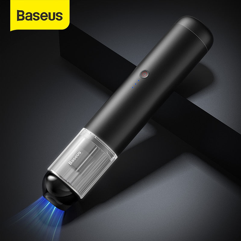 Baseus 15000Pa Car Vacuum Cleaner Wireless Mini Handheld Vacuum Cleaner w LED Light for Car Home Clean Portable Vaccum Cleaner