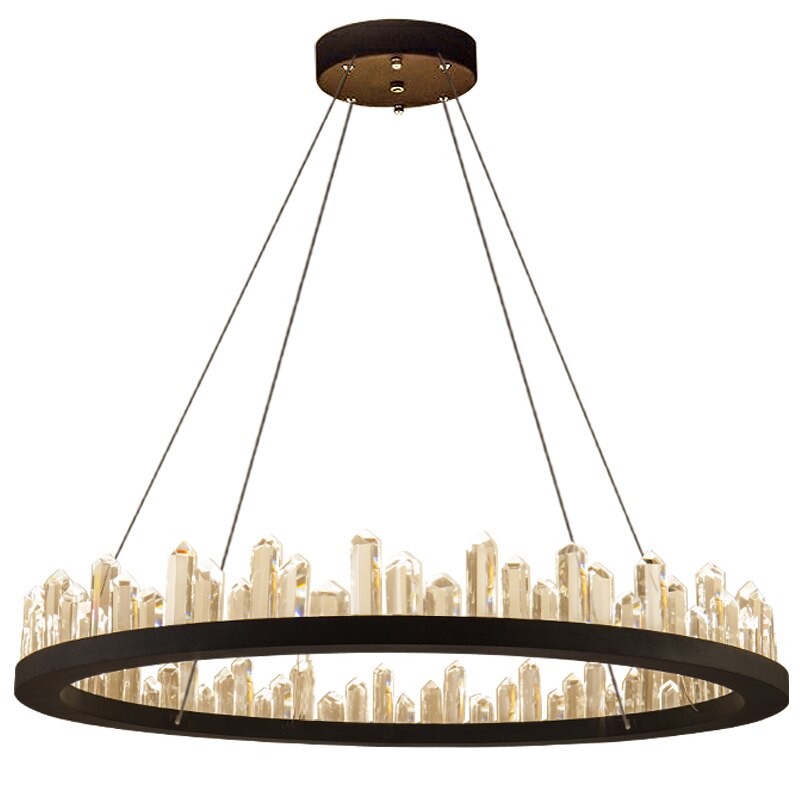 Living Room Crystal Chandelier Round Ceiling Chandelier Modern Kitchen lights led Hanging Lamp Hotel Lobby Exhibition Hall