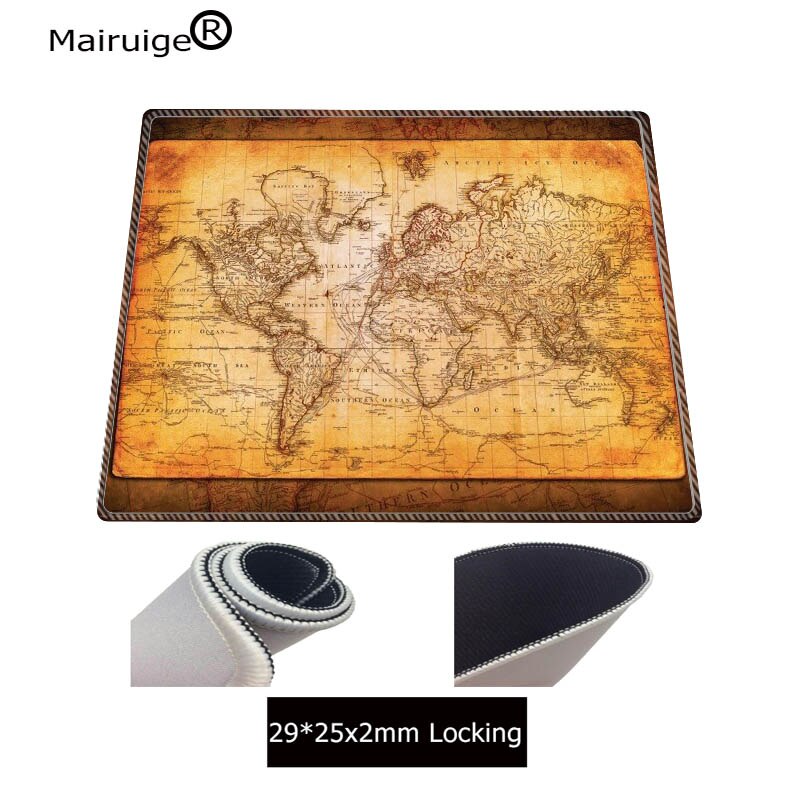 Mairuige Large World Map Mouse Pad Mouse Notebook Computer Mousepad Gaming Mouse Mats Practical Office Desk Resting Surface