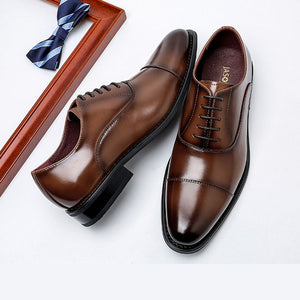 2022 High Quality Handmade Oxford Dress Shoes Men Genuine Cow Leather Suit Shoes Footwear Wedding Formal Italian Shoes Hot