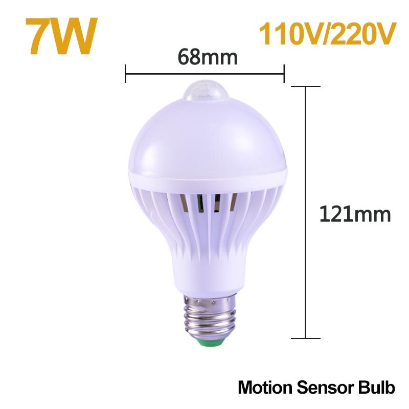 Motion Sensor Led Night Light PIR Sensor Lamp Smart Lighting 110V 220V 15/20/30/40w Ceiling Wall Lamps For Toilet Room Corridor