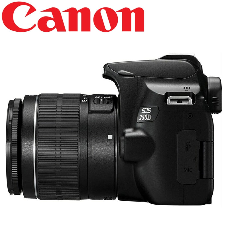 Canon Camera EOS 250D DSLR Digital Camera With EF-S 18-55mm F4-F5.6 STM Lens