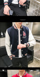 Supzoom New Arrival Letter Rib Sleeve Cotton Embroidery Logo Single Breasted Casual Bomber Baseball Jacket Loose Cardigan Coat