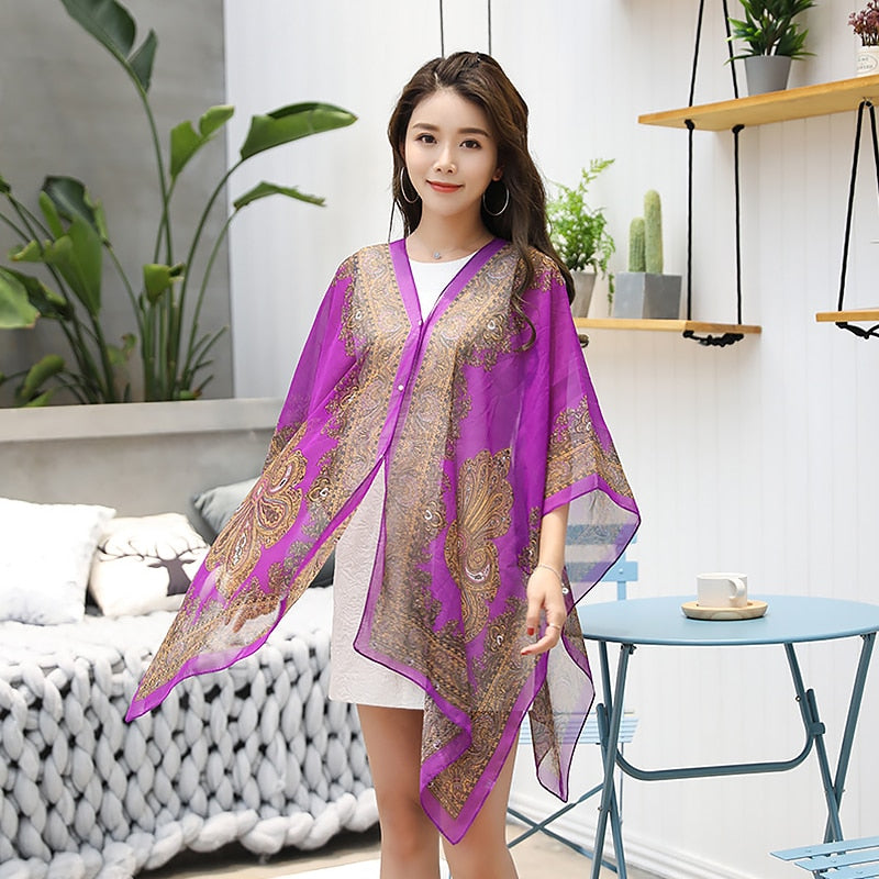 Woman Fashion Beach Dress Blouses Sun Protection Cardigan 2020 Summer Beach Holiday Cardigan Women Long Blouses Tops