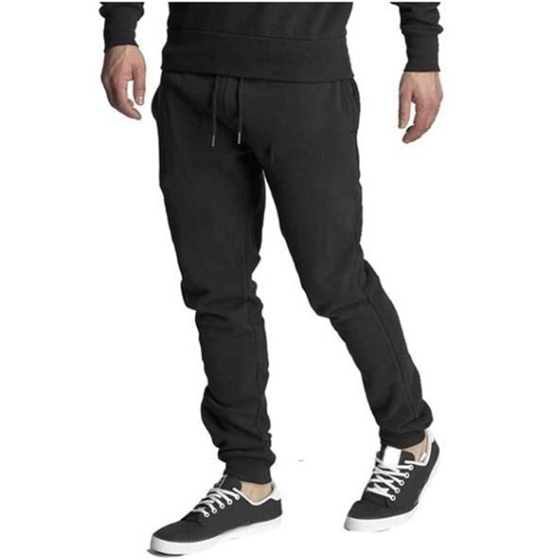 Men's Sweatshirt Sets Pullover+Trousers Tracksuit 2 Piece Pant Plain Streetwear Boy Hoodies Joggers Suit Male Clothing Promotion