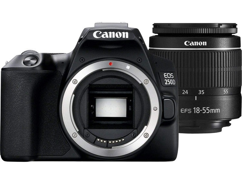 Canon Camera EOS 250D DSLR Digital Camera With EF-S 18-55mm F4-F5.6 STM Lens