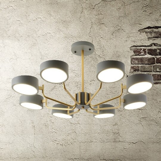 Nordic style bedroom dining room lamp minimalist creative personality home living room chandelier