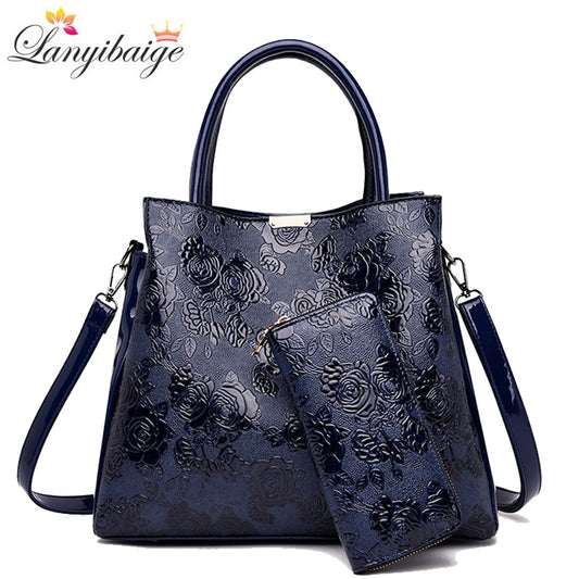 2020 New Brand Luxury Handbags Women Bags Designer Rose Print Tote Bag Fashion Crossbody bags for Women Travel Handbag