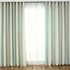 Striped Nordic Style Blue-green Curtains for Living Room Shade Chenille Thickened Warmth and Cold-proof Curtains