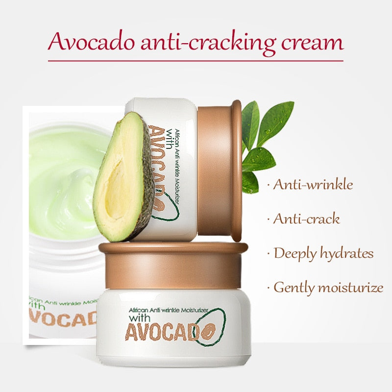 Avocado Face Cream Collagen Anti-Wrinkle Whitening Facial Cream Hyaluronic Acid Moisturizing Anti-aging Serum Skin Care TSLM1