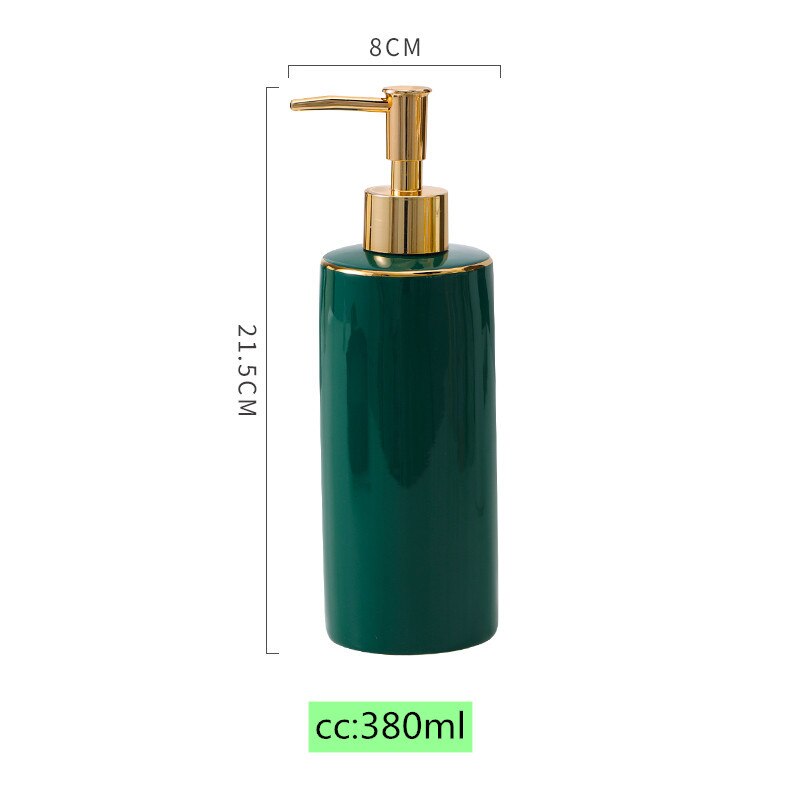 High-grade ceramics Lotion bottle Liquid Soap Dispenser Kitchen hand sanitizer Storage shampoo bottle Bathroom Accessory