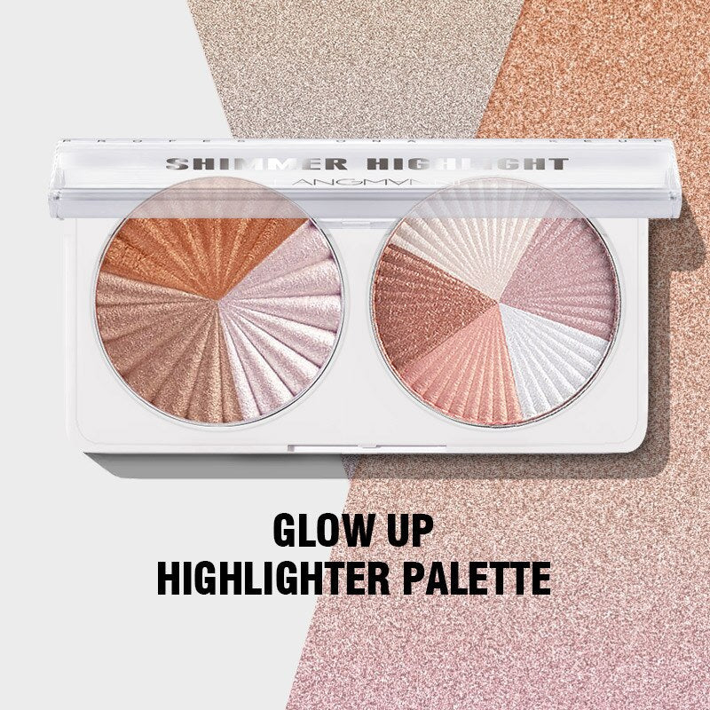 8 Colors Highlighter Powder Glitter Palette Makeup Glow Face Contour Bronze Shimmer Illuminator Highlighters Cosmetics