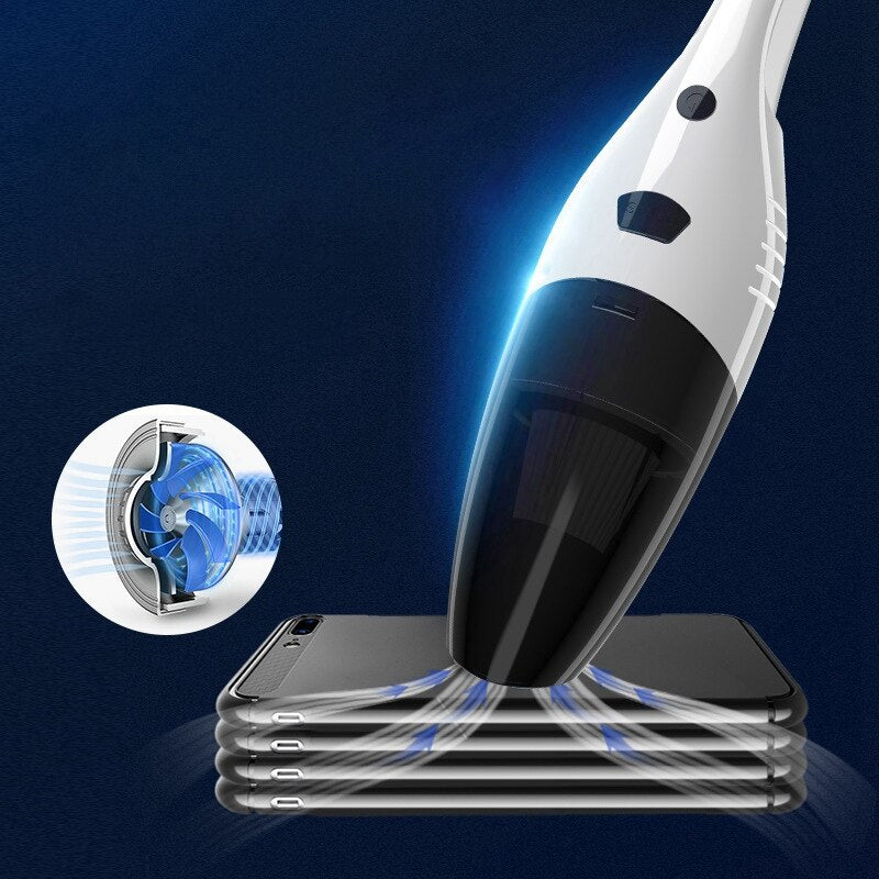 Car Small Vacuum Cleaner,Mini Handheld Portable 6000PA High Power Suction Wet Dry Auto Hand Vacuum for Car Home Cleaning