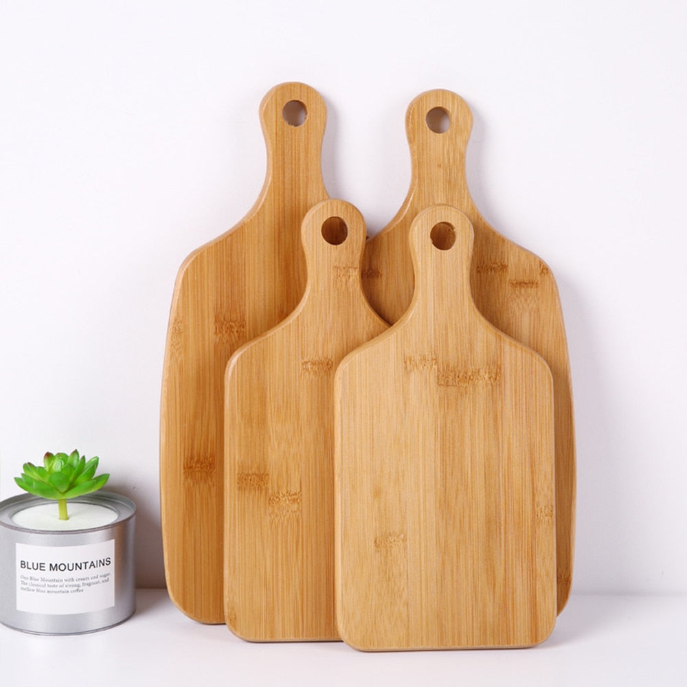 Wholesale Custom Portable Kitchen Eco Friendly Bamboo Cutting Board For Pizza Sushi