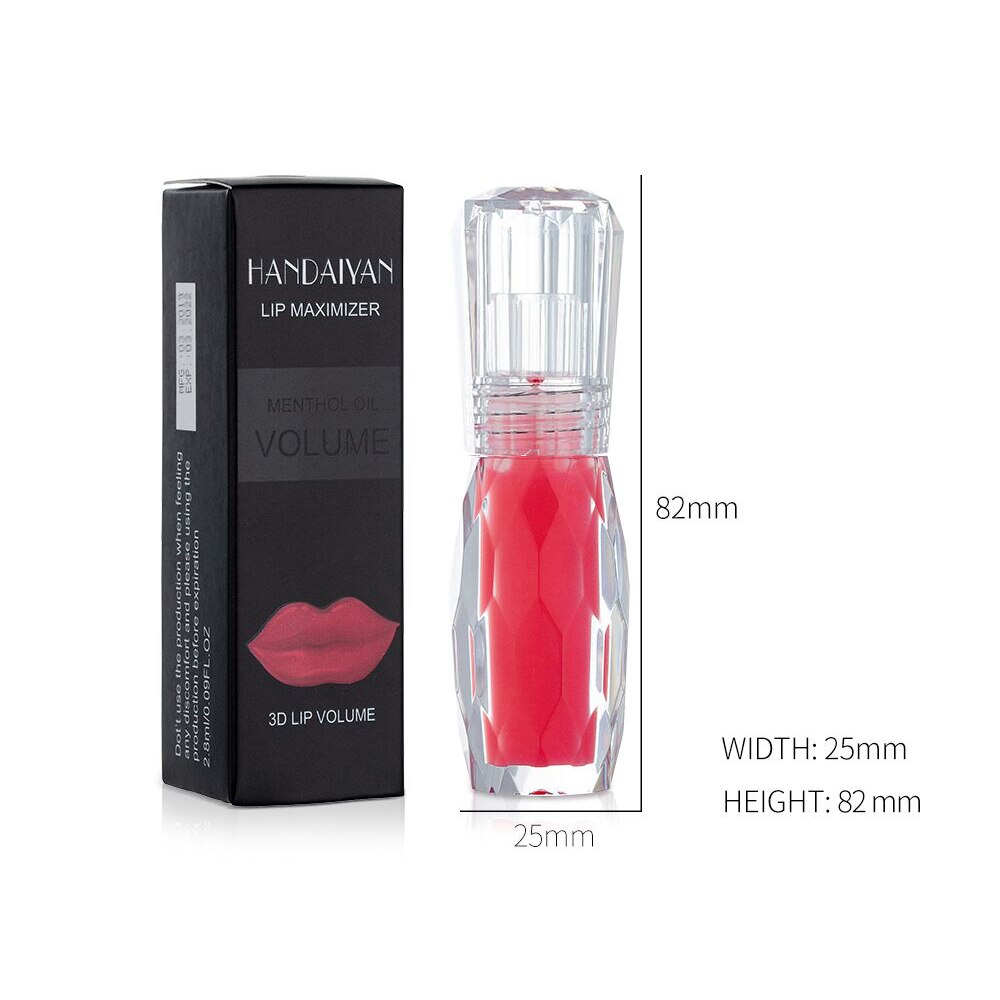 Sexy Moisturizer Plumper Lip Gloss Long Lasting Big Lips Transparent Waterproof Volume Lip Lipgloss Vivid Colorful Lipgloss