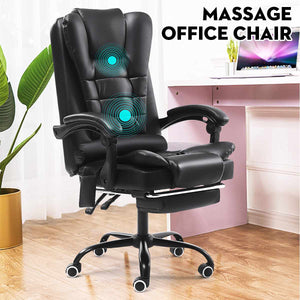 Computer Office Chair Gaming Adjustable Desk Chair Home Leather Executive Swivel Gamer Chair Lifting Rotatable Armchair Footrest
