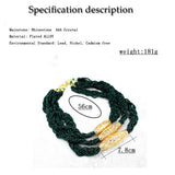 Sunspicems 2020 Multilayered Beads Chain Romantic Choker Necklace Simulated Pearl Necklace African Wedding Jewelry Bride Gift