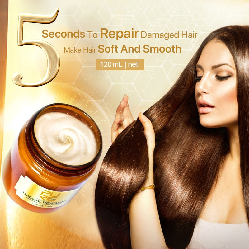 120ml Magical Treatment Hair Mask Deep Conditioning Treatment 5 Seconds to Repair Dry Damaged Make hair Shine Hair Mask