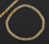 Hip Hop Men Chain 15MM Prong Cuban Chain 2 Row Iced Out Men's Necklace Rhinestone Zircon Paved Necklaces For Men