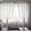 White Curtains for Living Room Bedroom Windows Lace Elegant Curtains Sheer For Children' Room Decoration Modern Voile Drapes
