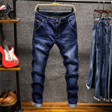 2020 new skinny jeans men's slim-fitting high-quality stretch men's jeans pencil pants blue khaki gray men fashion casual jeans
