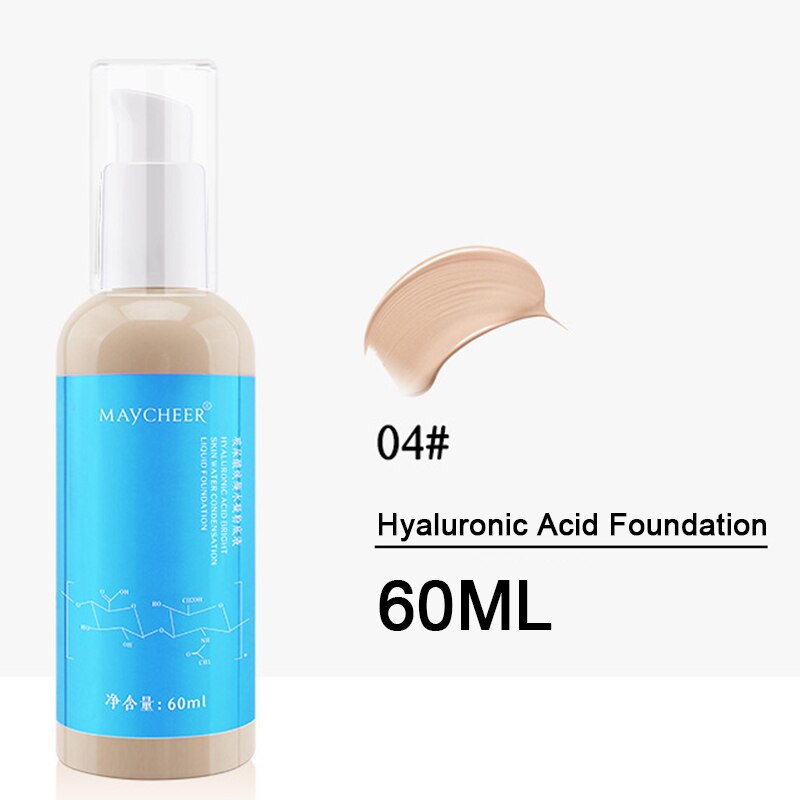 New 60ML Hyaluronic acid bb cream skin care liquid foundation for Whitening Brightening Hydrating Concealer Dry Skin foundation